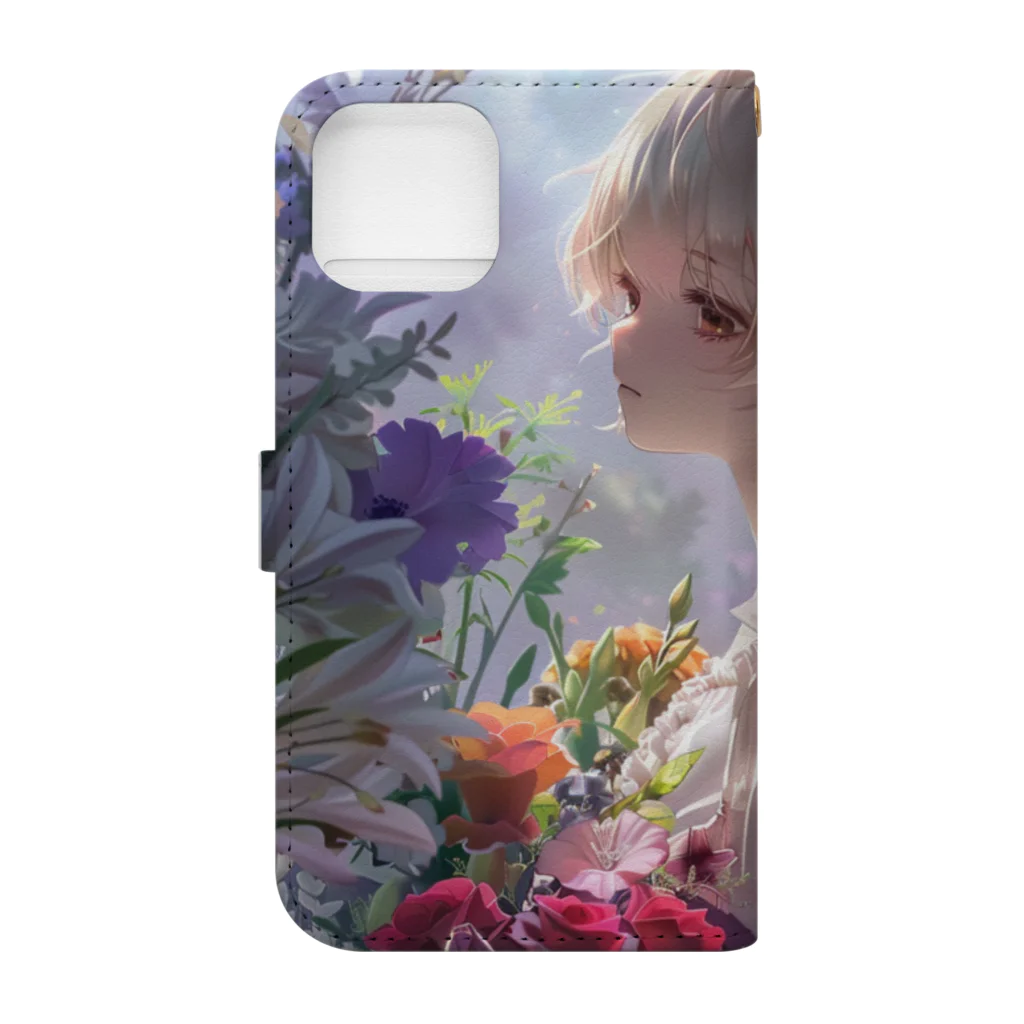 花束娘のBlossom Serenade Book-Style Smartphone Case :back