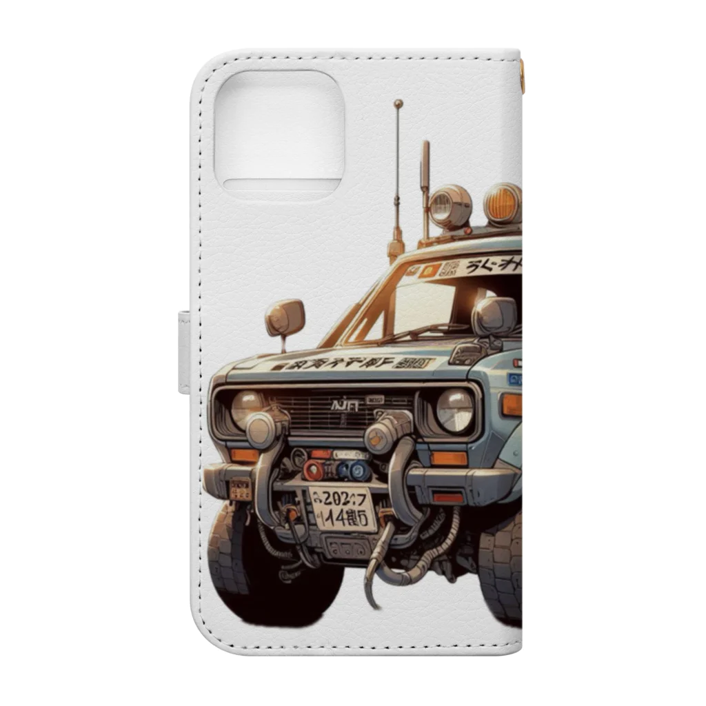 SaBATaNの車シリーズ2 Book-Style Smartphone Case :back