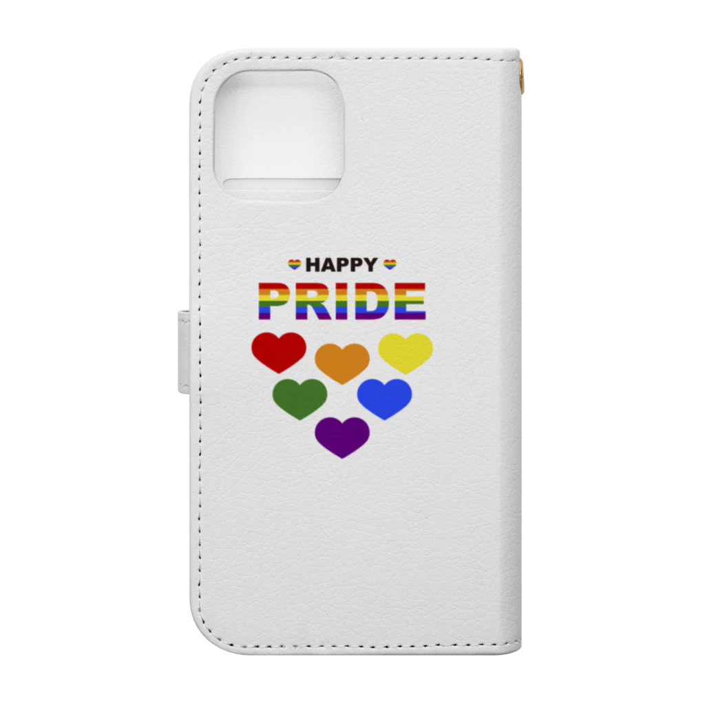 🏳️‍⚧️ 7oofの６HEART（HAPPY PRIDE） 手帳型スマホケースの裏面