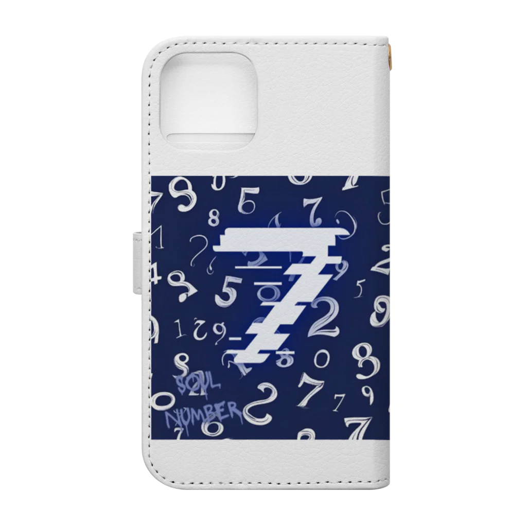 jhajhaのsoul number7 Book-Style Smartphone Case :back