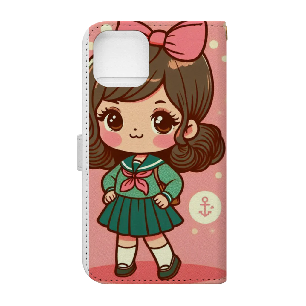 NACJACの制服の女の子 Book-Style Smartphone Case :back