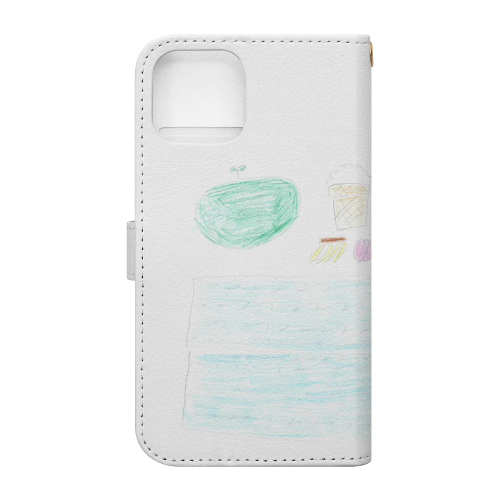 atelier_lapislazuliの夏 Book-Style Smartphone Case :back