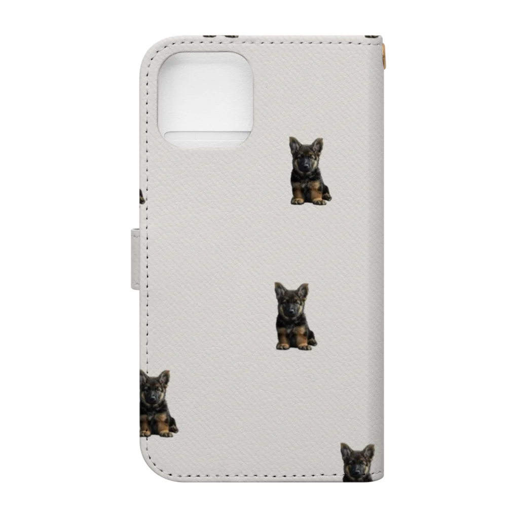 Giraffeinkの子犬シリーズ　Riley (ライリー) Book-Style Smartphone Case :back