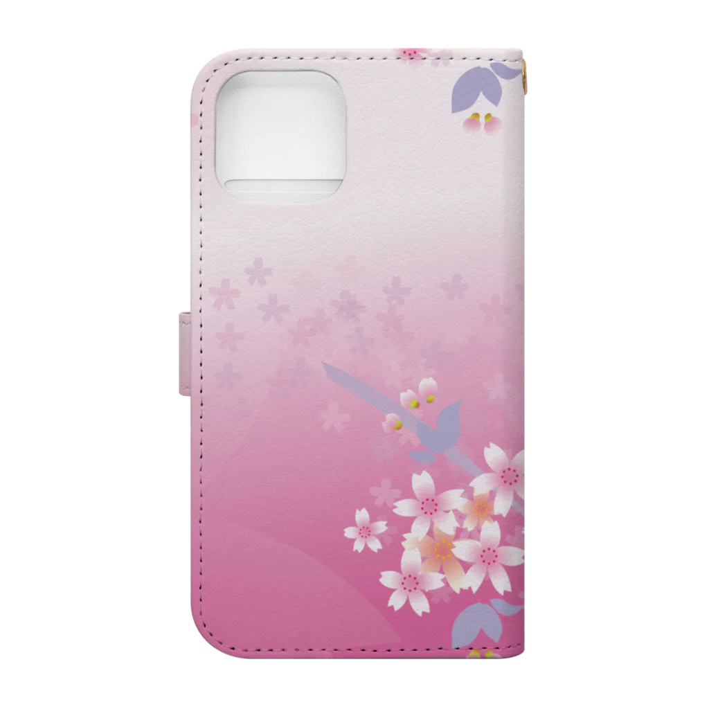 orange_honeyの桜46 Book-Style Smartphone Case :back