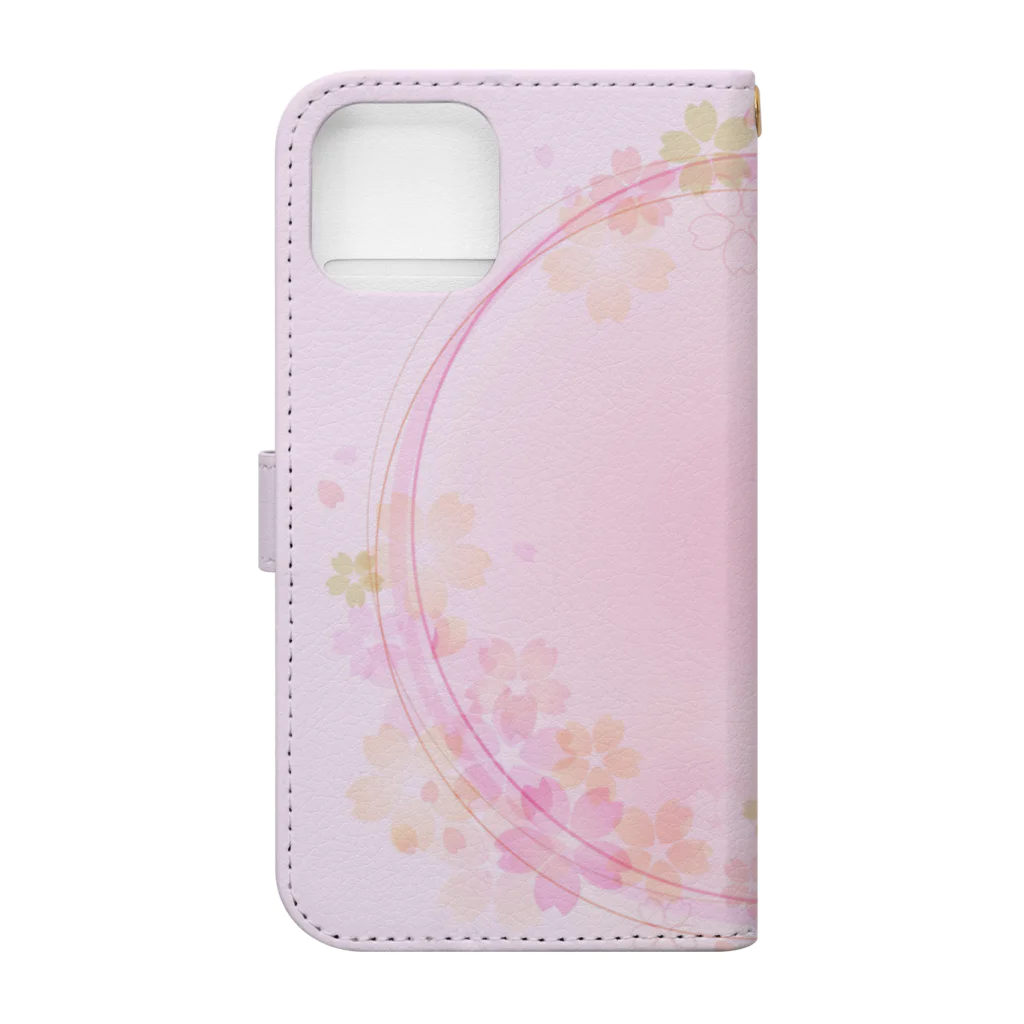 orange_honeyの桜47 Book-Style Smartphone Case :back