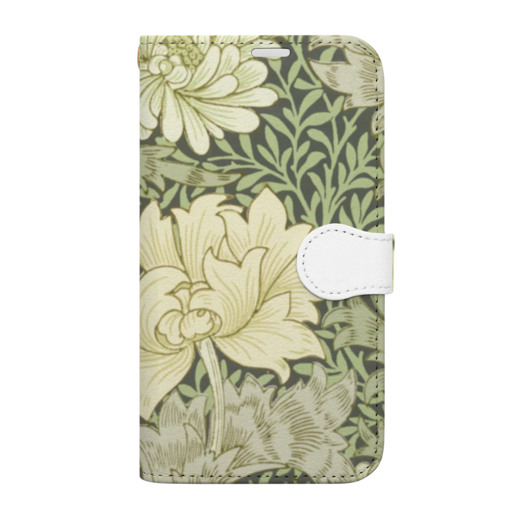 かえる商店のChrysanthemum by William Morris Book-Style Smartphone Case