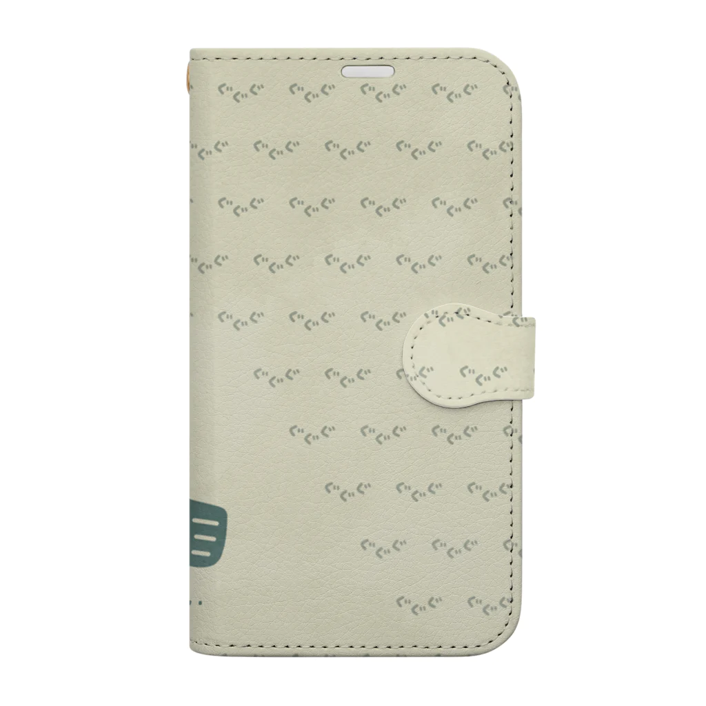 イラスト MONYAAT のみつぐとり　みどり4 Book-Style Smartphone Case