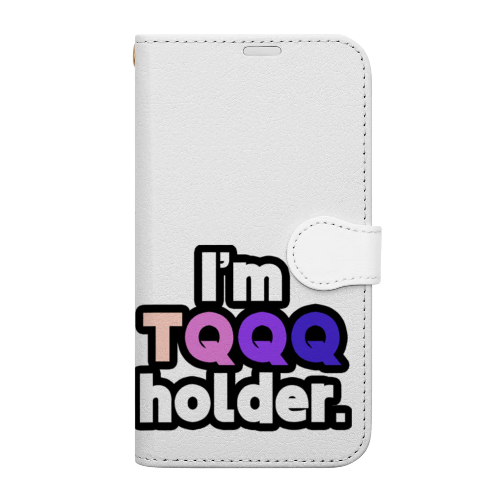 ゆでがえる(非正規こどおじでも底辺セミリタイアできますか?)のI'm TQQQ holder. Book-Style Smartphone Case