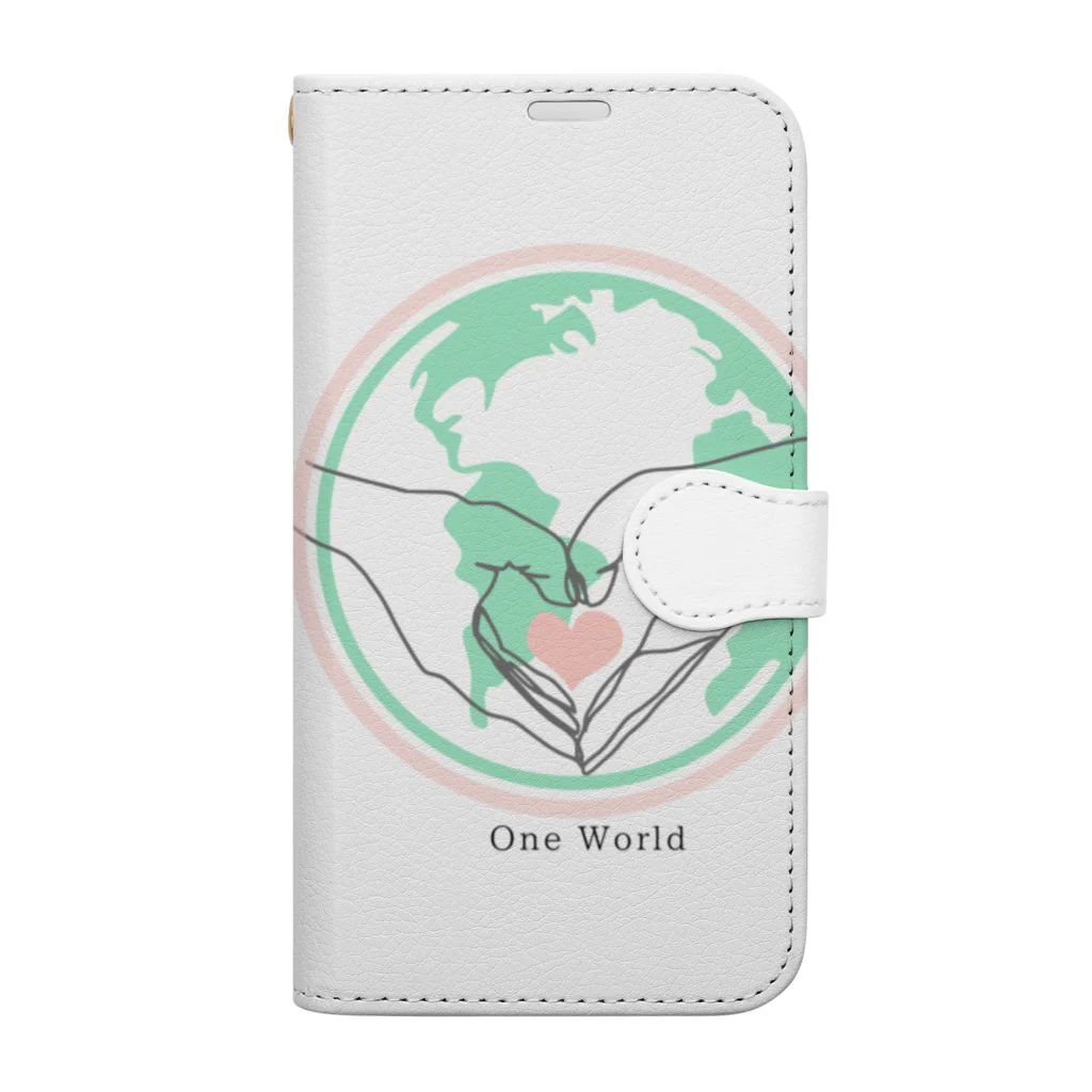 HERO【占う人】公式オンラインショップのOne World これから地球は変わる Book-Style Smartphone Case