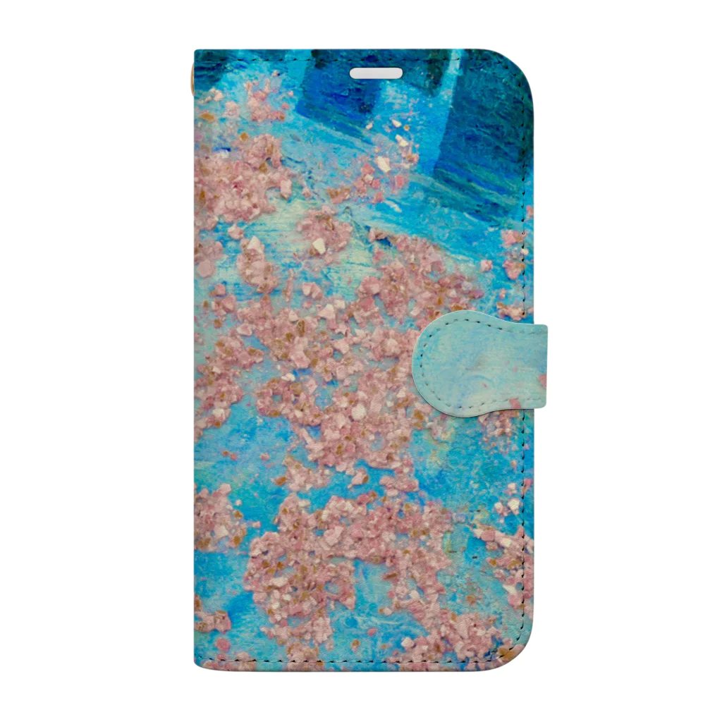 あわあーと工房の花筏 Book-Style Smartphone Case