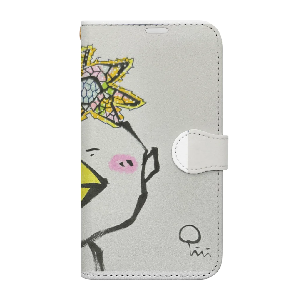 pillishopのカッパのキャシーくん Book-Style Smartphone Case