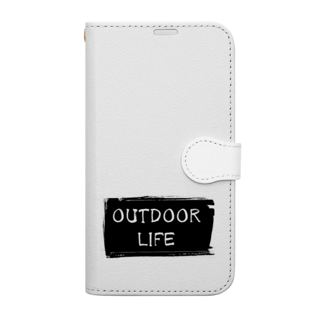 YF_familleのOUTDOOR LIFE Book-Style Smartphone Case