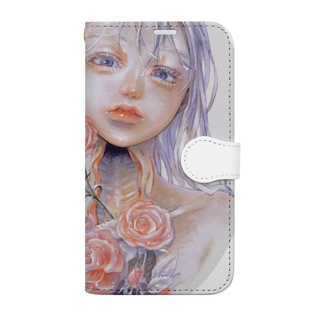 石榴 （ザクロ）の薔薇子 Book-Style Smartphone Case