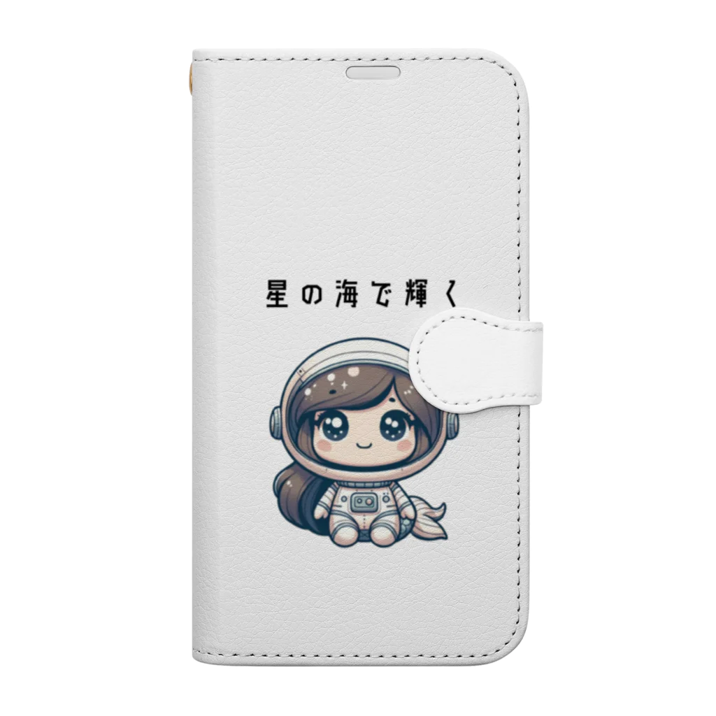 ビーナスキュートちゃんの宇宙のマーメイド Book-Style Smartphone Case