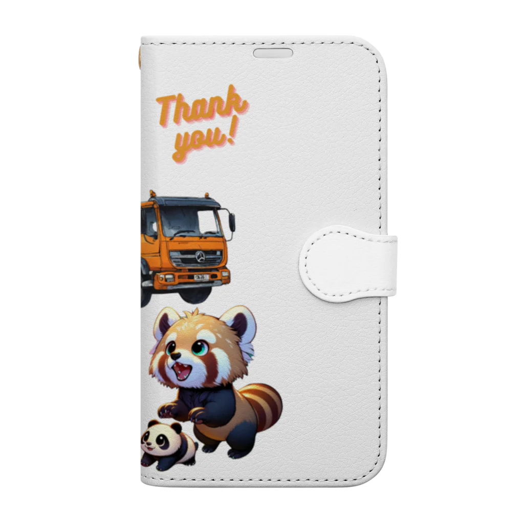 「キュートなアズキとマメタのワンダフル・ドリームランド」のすごいね！　Thank you！ Book-Style Smartphone Case