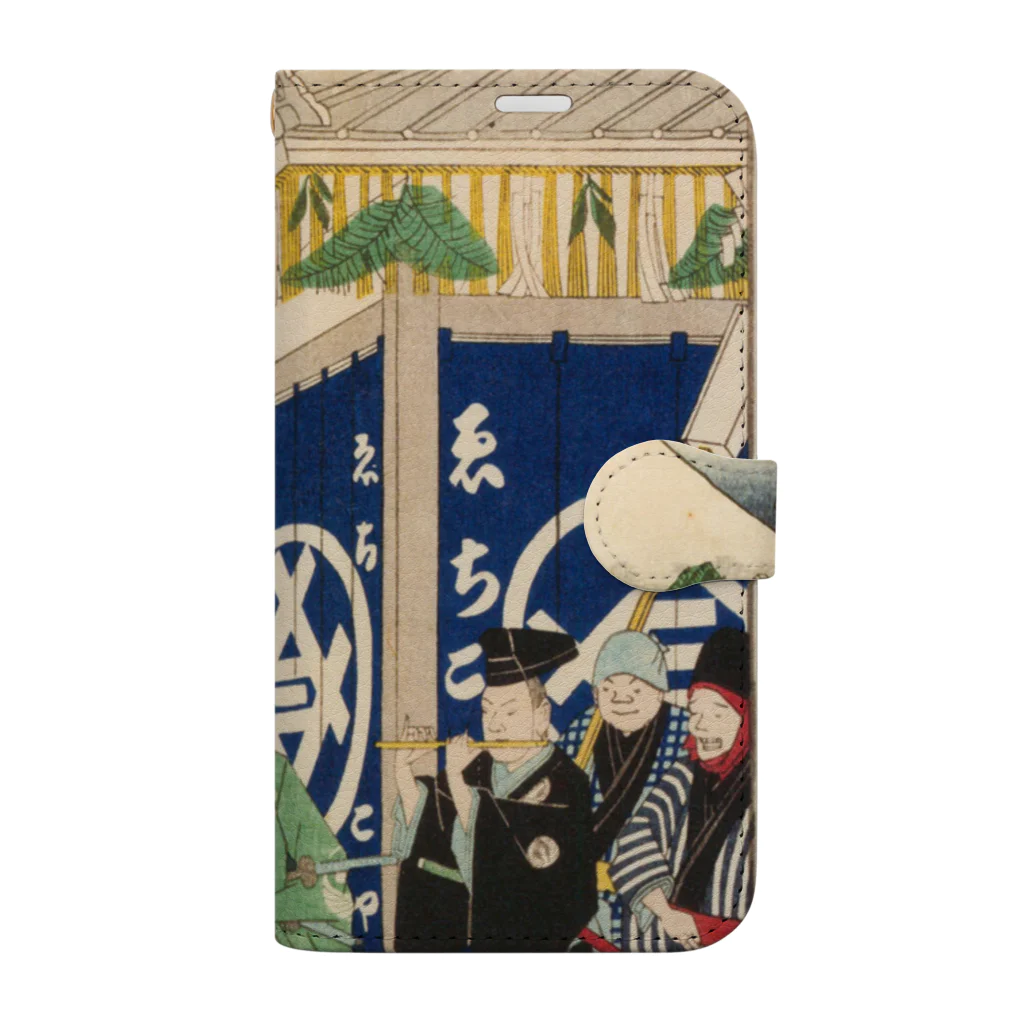 浮世絵屋の広重「冨二三十六景②　東都駿河町」歌川広重の浮世絵 Book-Style Smartphone Case