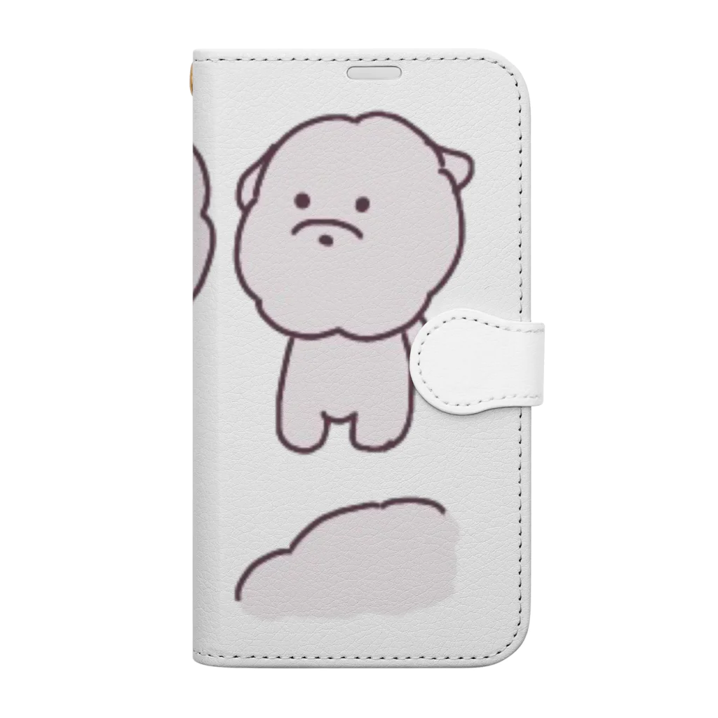 feee.co/フィー子(マーメイド)のふわもち犬の集い(井戸端会議) Book-Style Smartphone Case