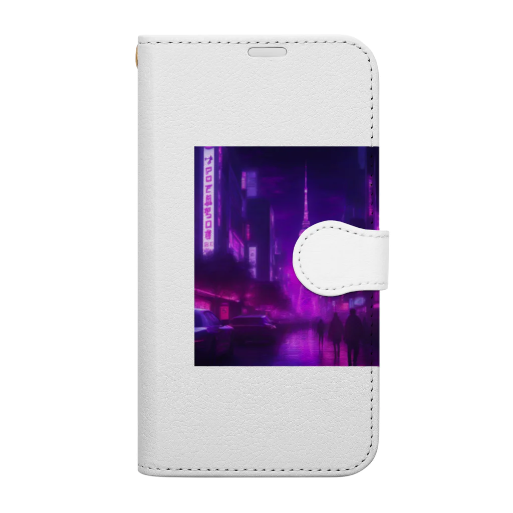 fuuuu160300275の最高夜景グッズ Book-Style Smartphone Case