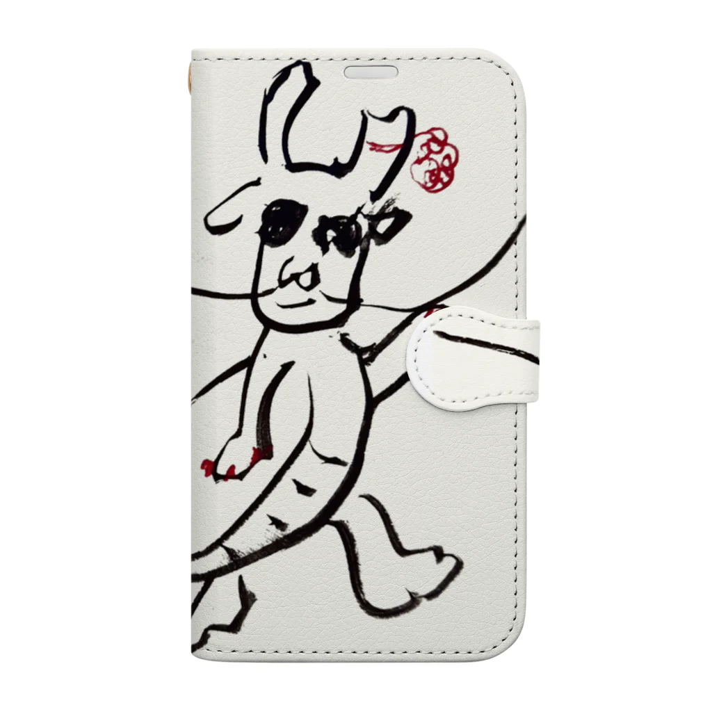 チエコストロークの新年のあいさつに来たドラゴン Book-Style Smartphone Case