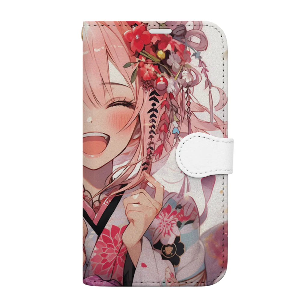 ぶーたんの笑顔の花開き Book-Style Smartphone Case