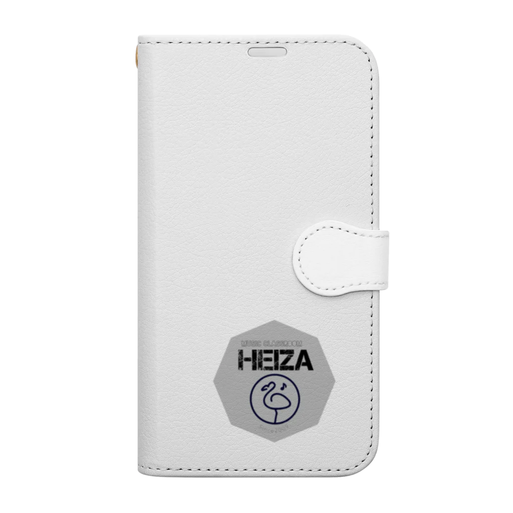 おんがくきょうしつHeizaのオクタゴンフラミンゴ 手帳型スマホケース