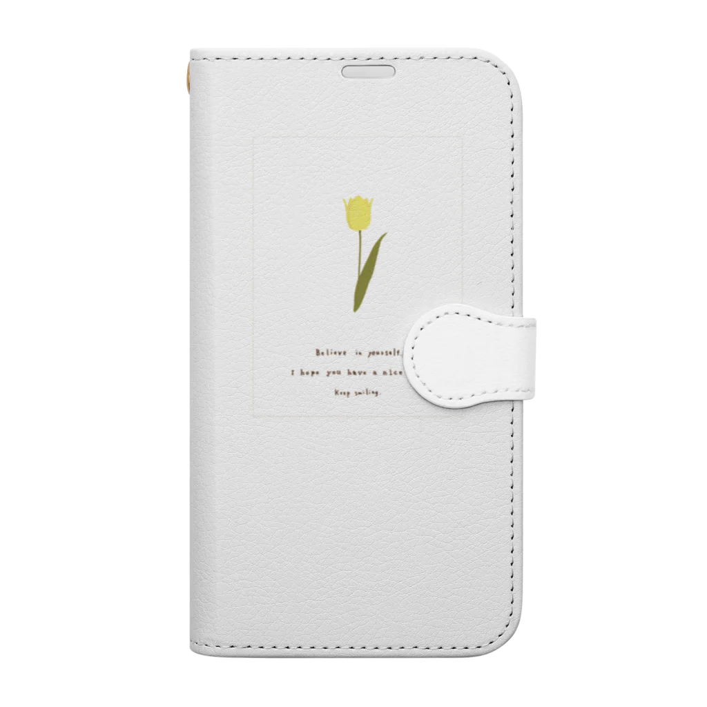 rilybiiの🍋 antique lemon yellow . Book-Style Smartphone Case