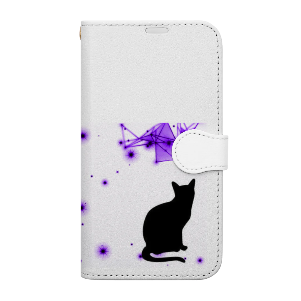 猫の魔法屋さんの猫の魔法 Book-Style Smartphone Case