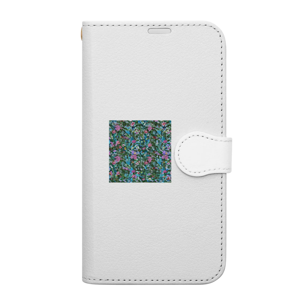 okura-hのおばあちゃんの柄シャツ Book-Style Smartphone Case