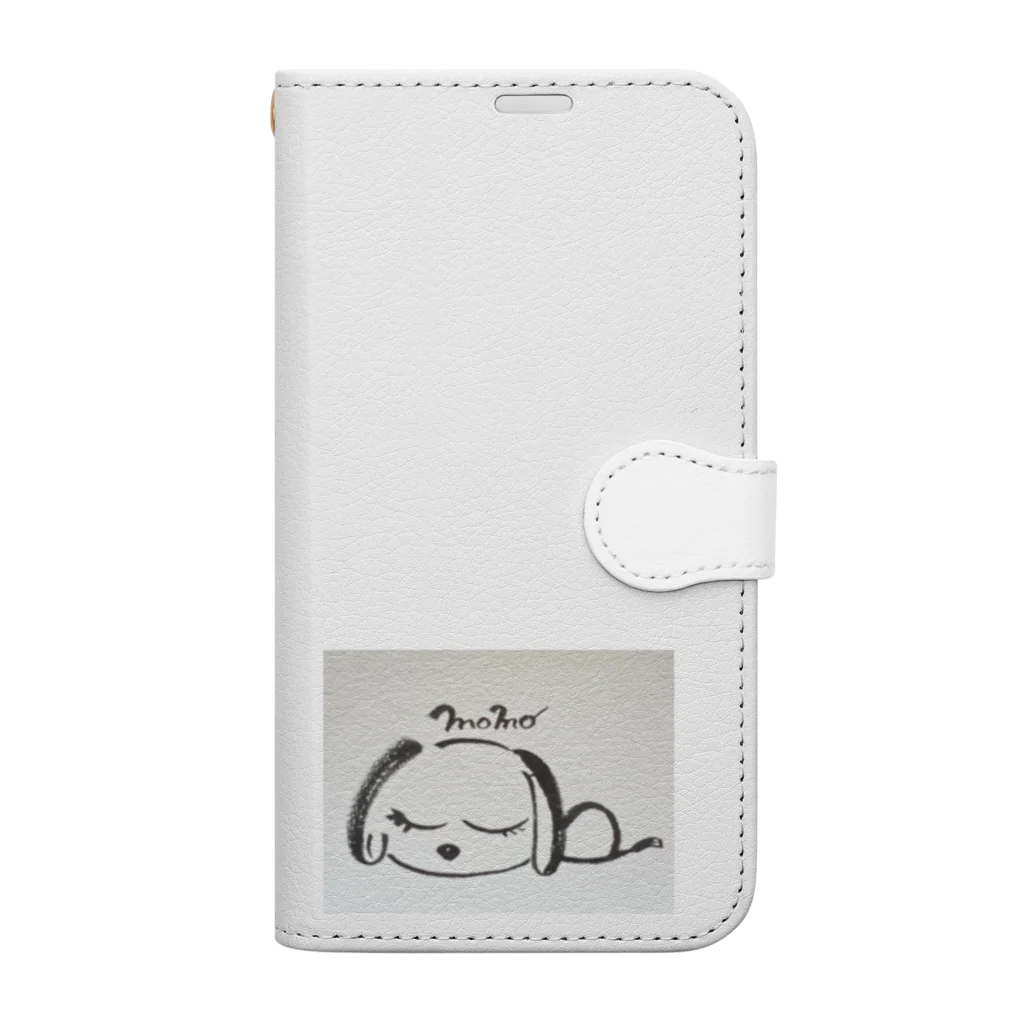 ラブリーモモ🐶🐾のネムネムモモ Book-Style Smartphone Case