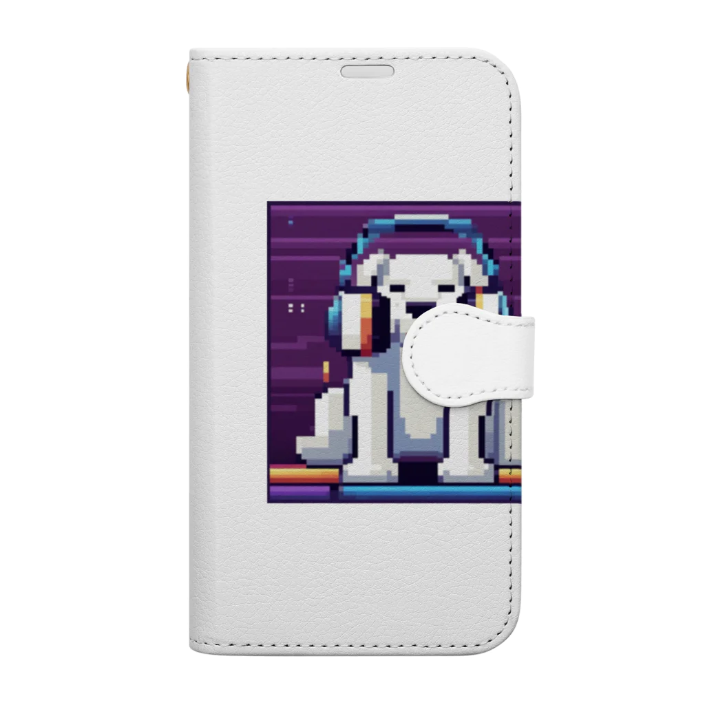 mellowのDJわんこ Book-Style Smartphone Case