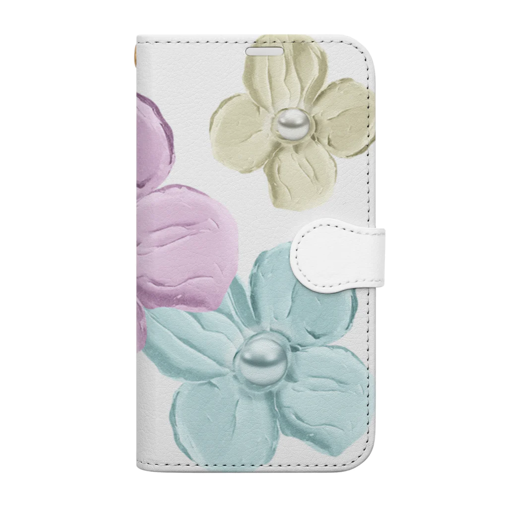 strawberry ON LINE STORE ＜北海道&埼玉特別グッズSHOPのstrawberry☆ENTERTAINMENT＜Flower＞　strawberryブランド Book-Style Smartphone Case