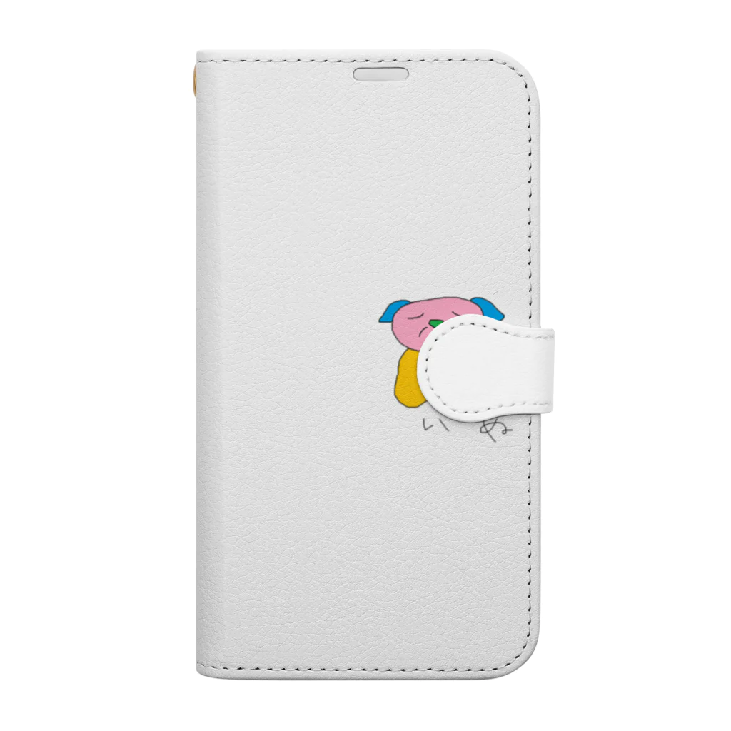 発酵大豆ワーハッハのいぬさん(犬種：ブルゴッド) Book-Style Smartphone Case