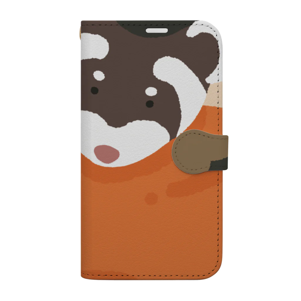 キューすけのお店-SUZURI店-のフェレットさん🐾 Book-Style Smartphone Case