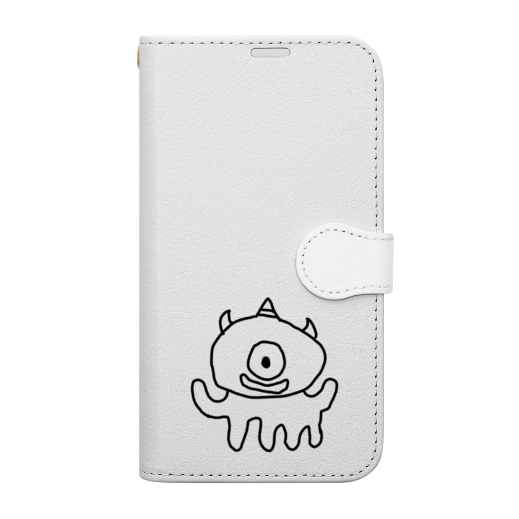 PAPOPINのかわいい宇宙人 Book-Style Smartphone Case