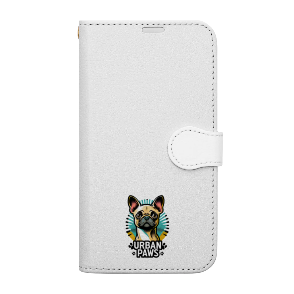 Urban pawsのパグチワワ「Urban paws 」 手帳型スマホケース