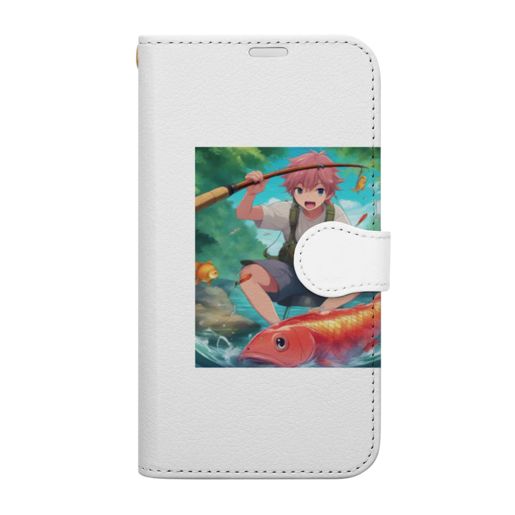 kenbenの釣り好き男子 Book-Style Smartphone Case