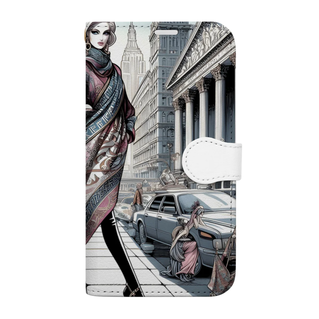 Moichi Designs Shop-2023のニューヨークマダム Book-Style Smartphone Case