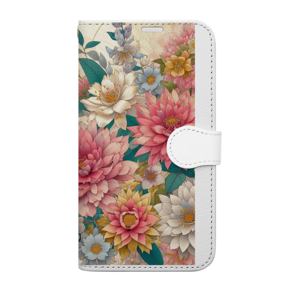 masahi-6の花鳥和風 Book-Style Smartphone Case