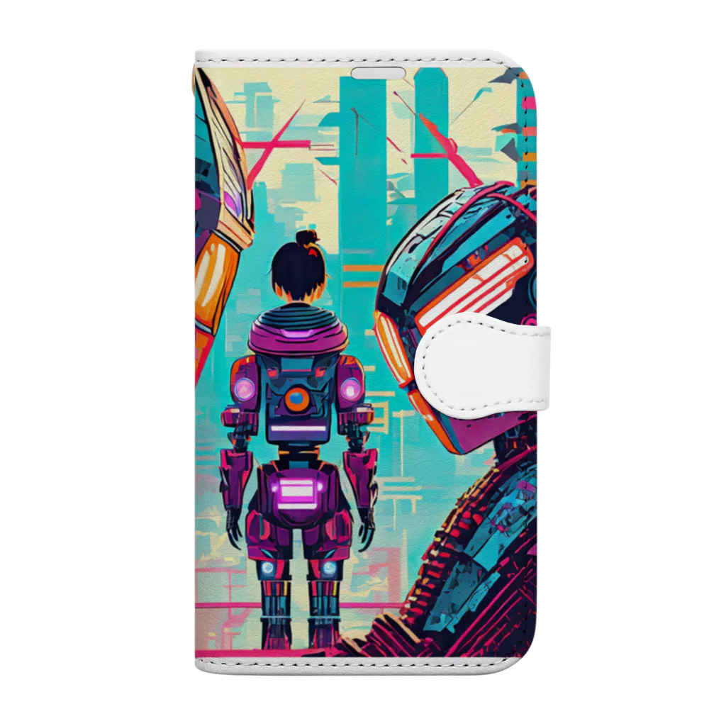 kokoleca_designのTOKYO BOT: 都市探索 Book-Style Smartphone Case