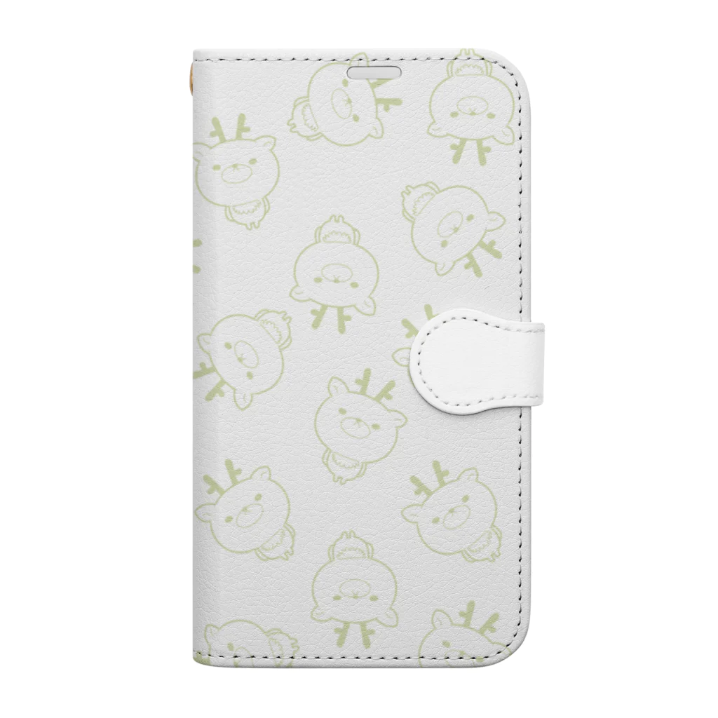 くまころフレンズ（Hal）のくまころフレンズ＊シカくん Book-Style Smartphone Case