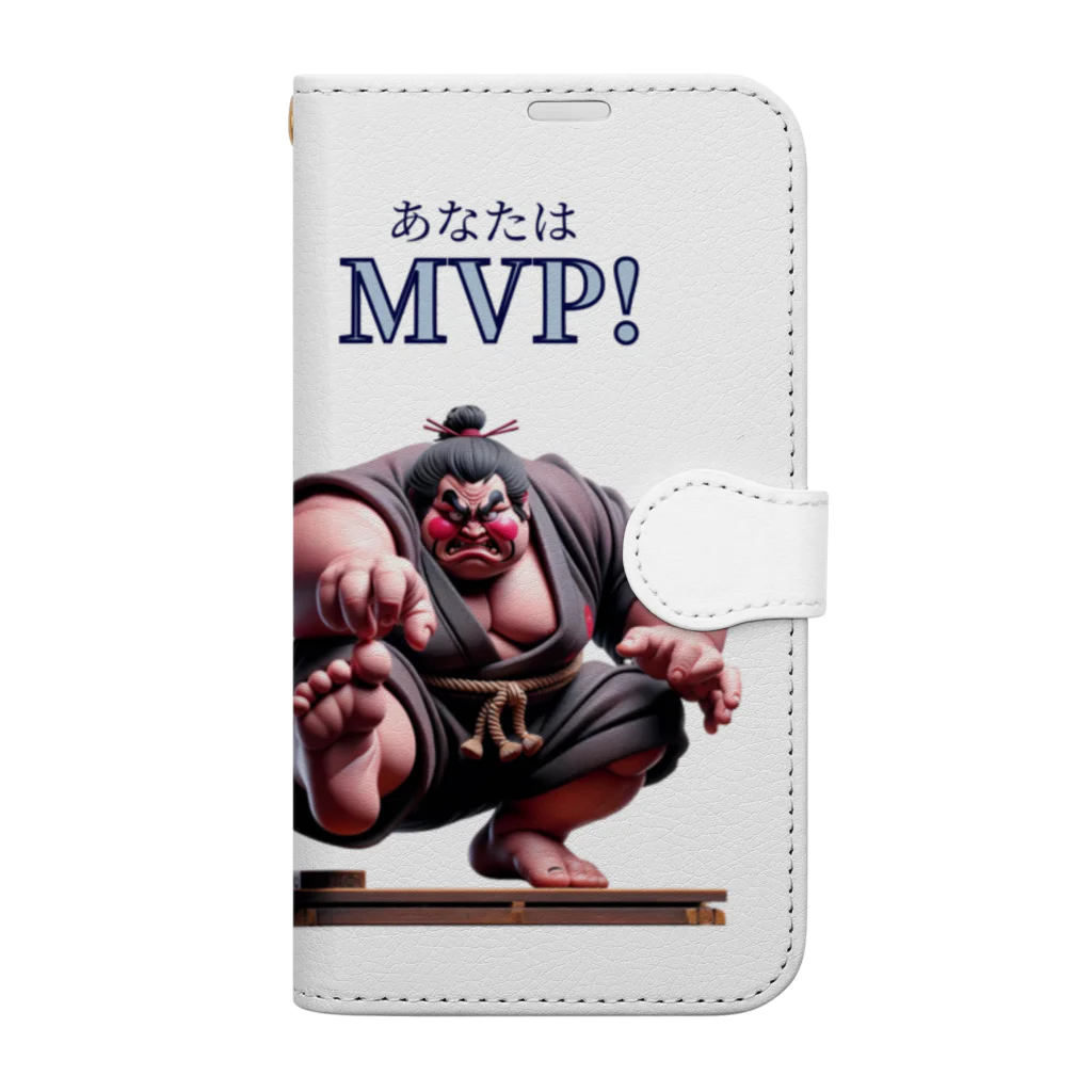 MASH-ROOMのお相撲さん Book-Style Smartphone Case