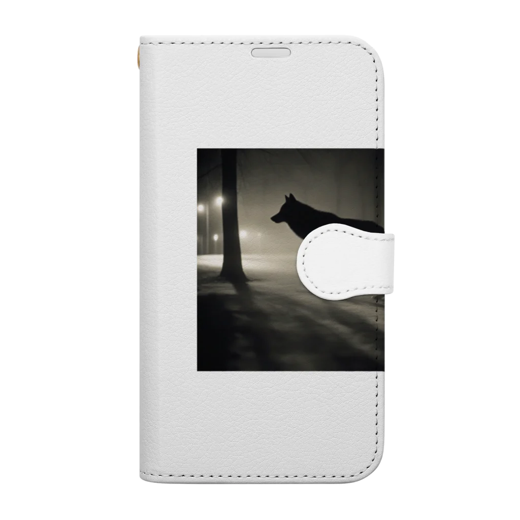 狼ショップの影の舞踏者 Book-Style Smartphone Case
