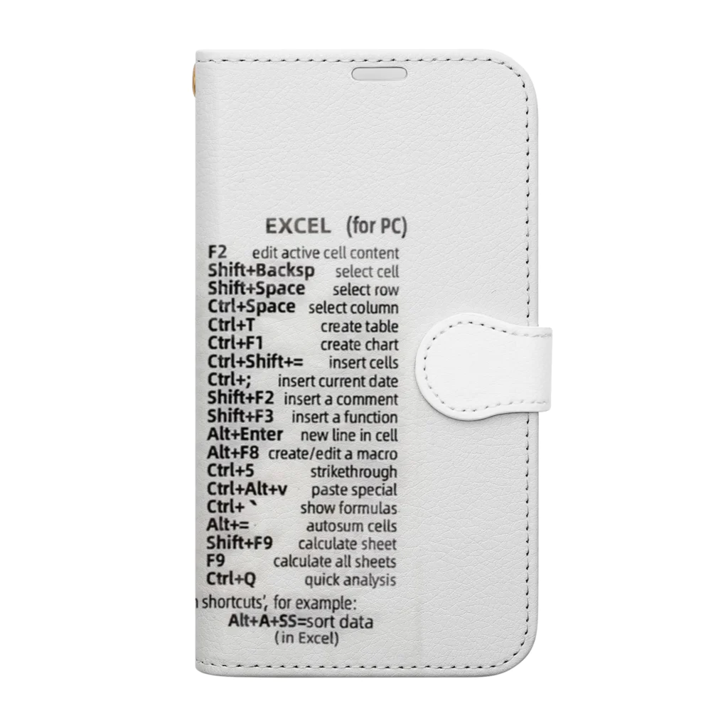 コロ助のWord,Excel ショートカットキー Book-Style Smartphone Case