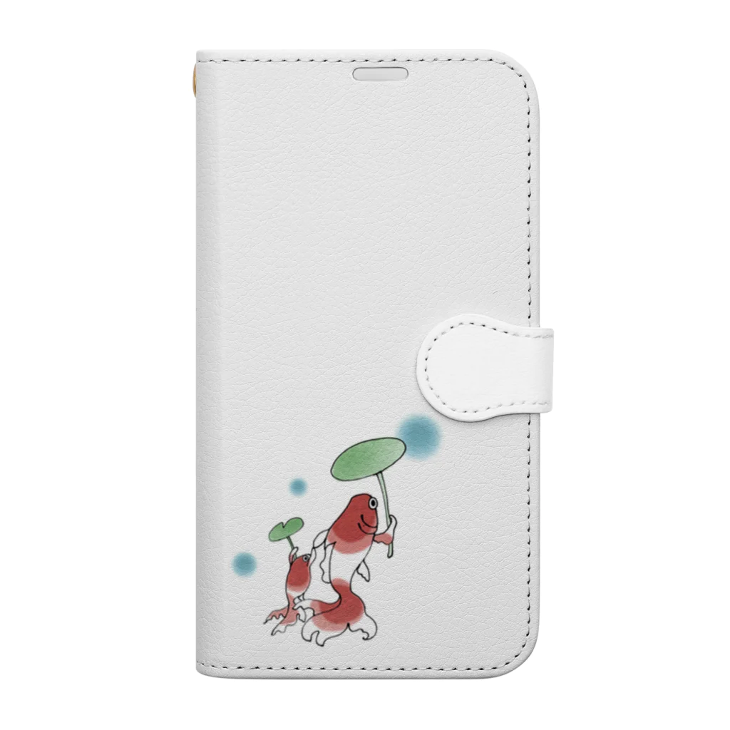 LaFioreの金魚づくし　金魚C Book-Style Smartphone Case