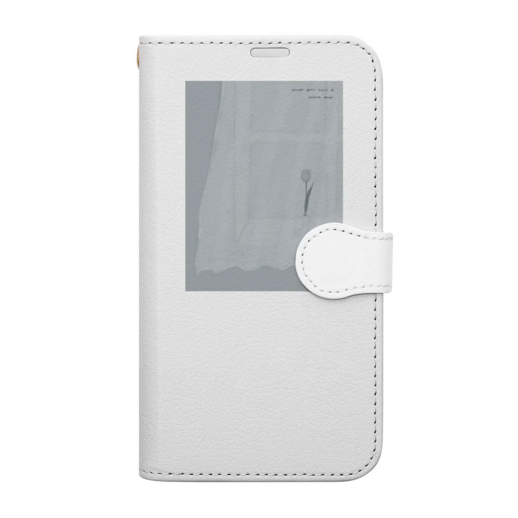 rilybiiのtulipe gris bleu . Book-Style Smartphone Case