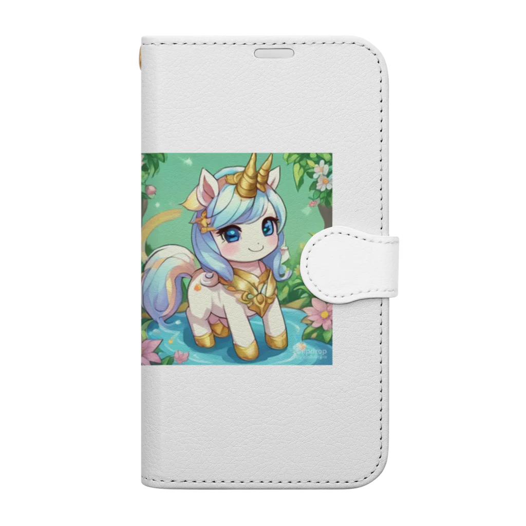 karekore_のかわいいユニコーンのみこ Book-Style Smartphone Case