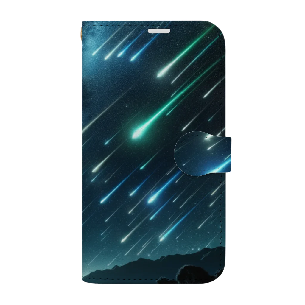 daruman77の流星群 Book-Style Smartphone Case