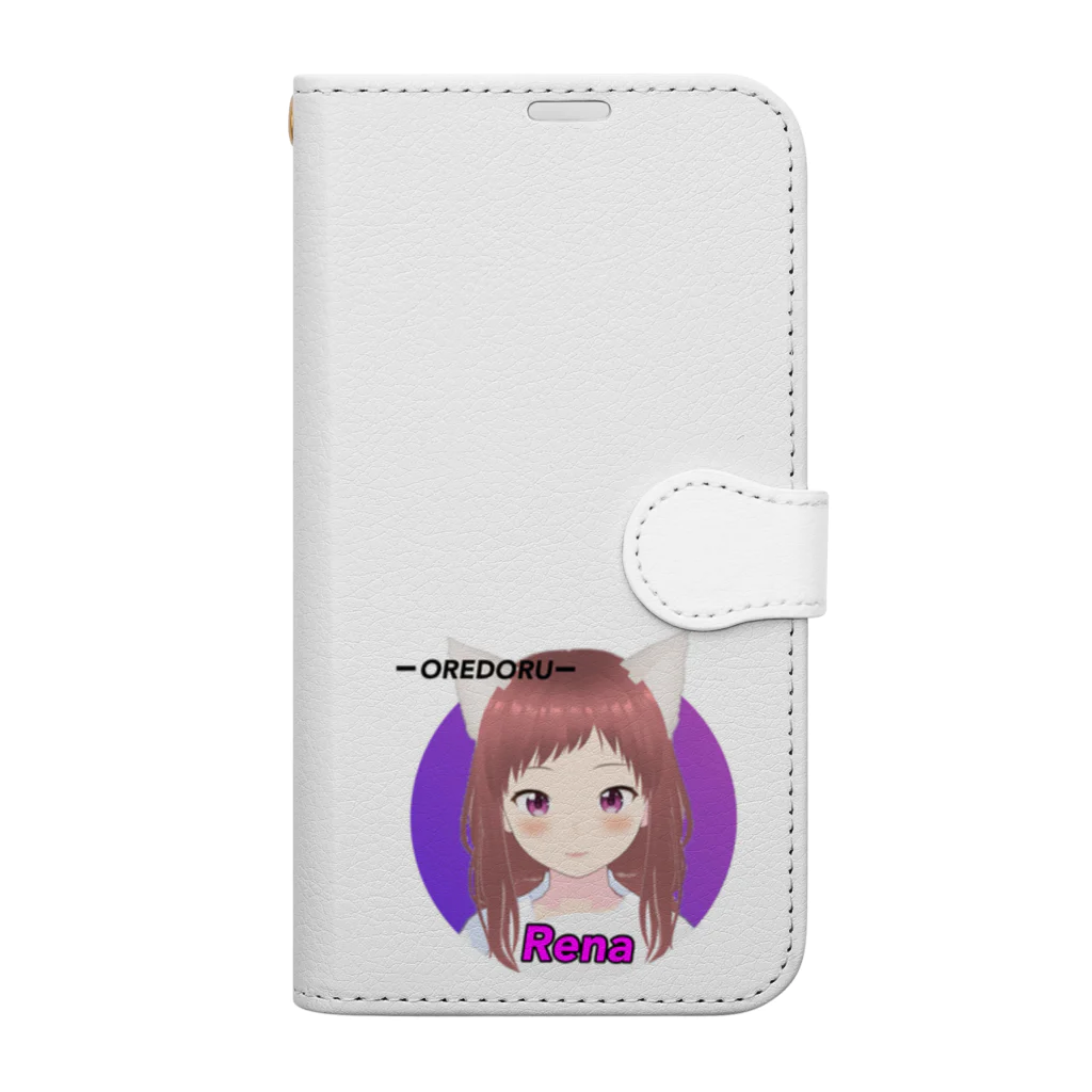 CASPROSTORESのYouTubeアニメ『俺ドル』キャラグッズ レナA Book-Style Smartphone Case