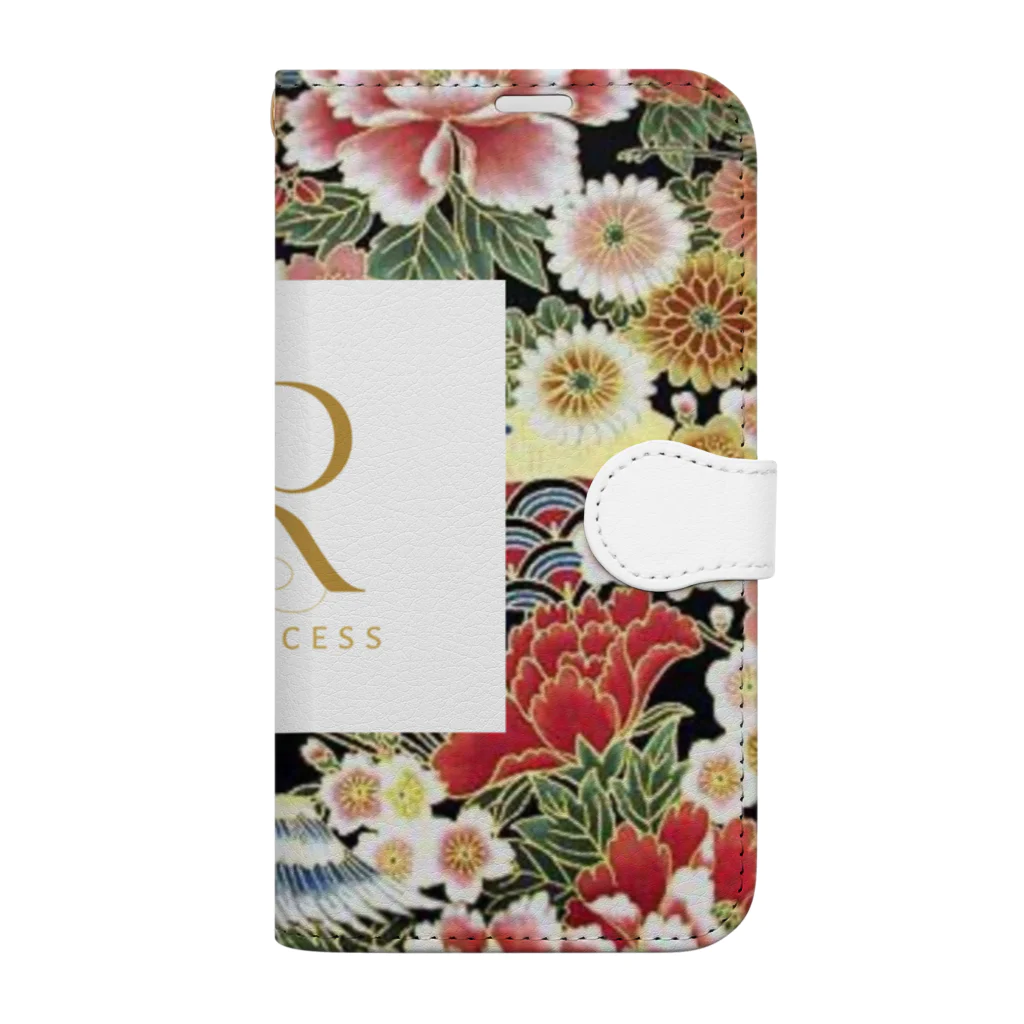 ROYAL Princessの和洋融合デザインシリーズ（黒） Book-Style Smartphone Case