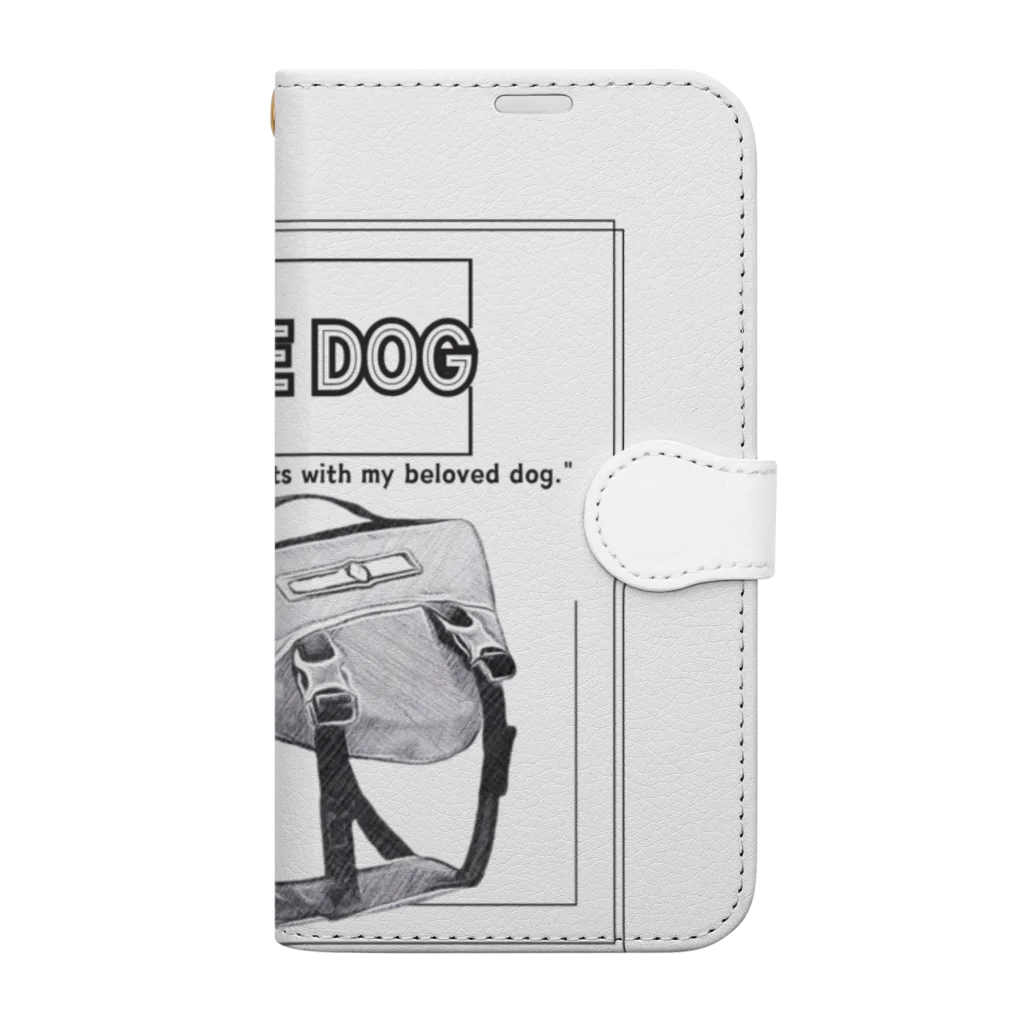 rokkakukikakuのCANOE　DOG　ライフジャケット Book-Style Smartphone Case